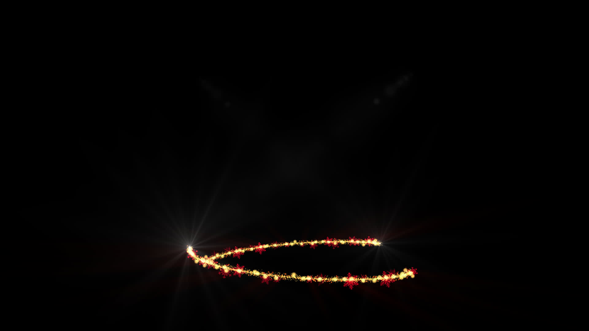 带通道唯美粒子圣诞树旋转视频的预览图