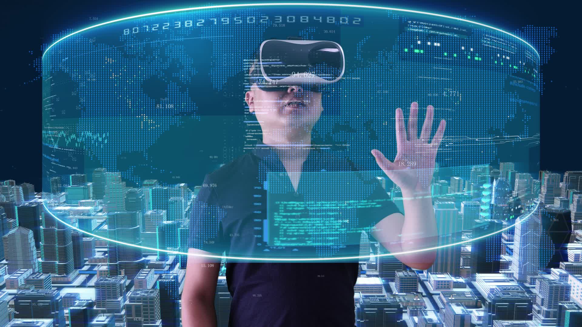 VR虚拟现实科技宣传视频视频的预览图