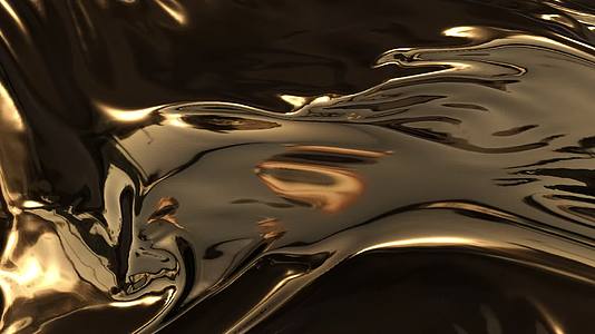 4K金色金属流动液体视频的预览图