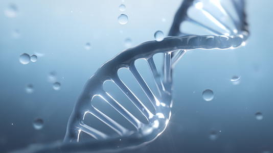 化妆品护肤DNA螺旋精华分子细胞视频的预览图