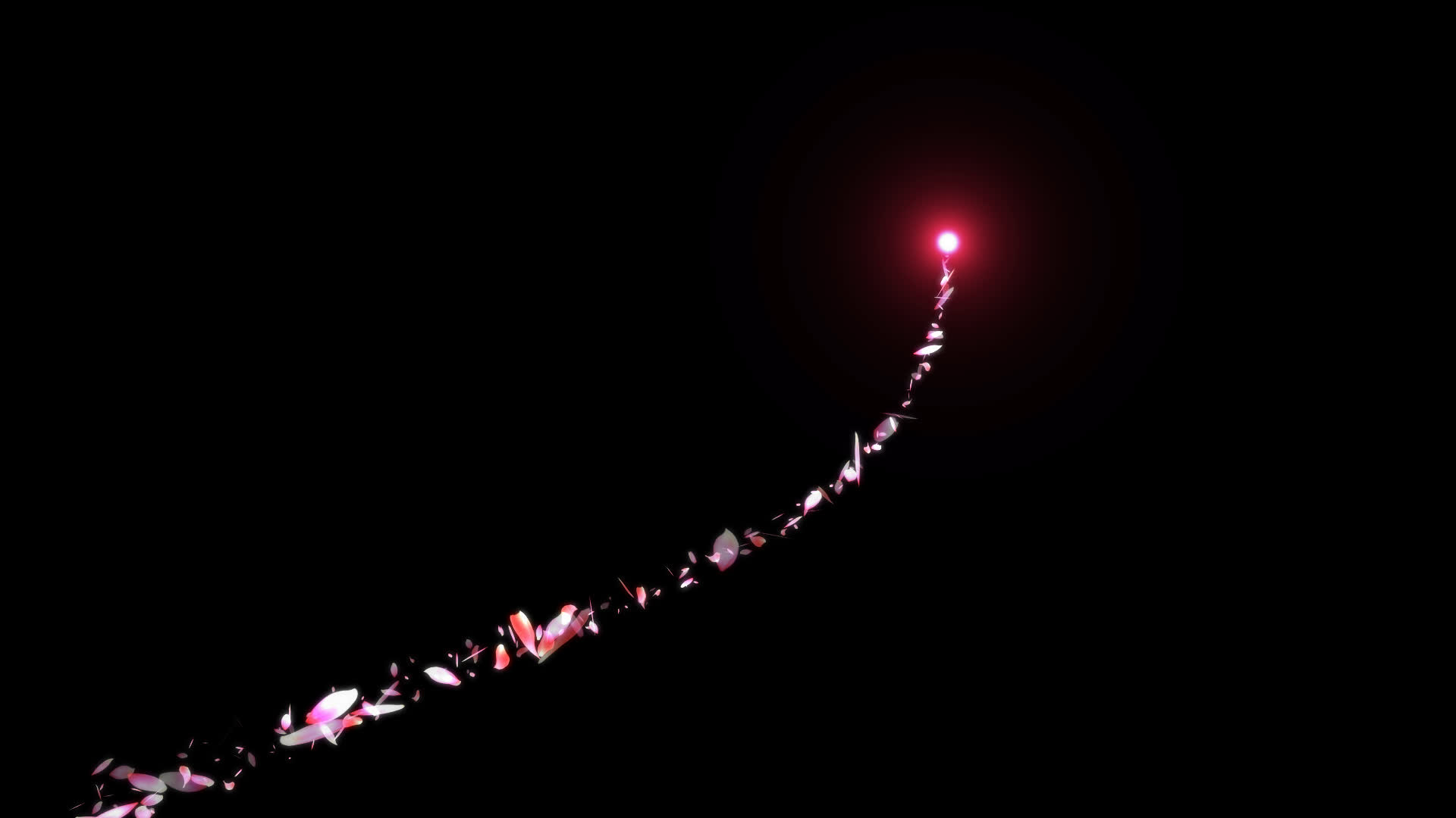 心形花瓣特效元素视频的预览图