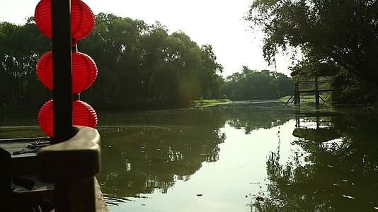杭州西溪江河湿地自然景观视频的预览图