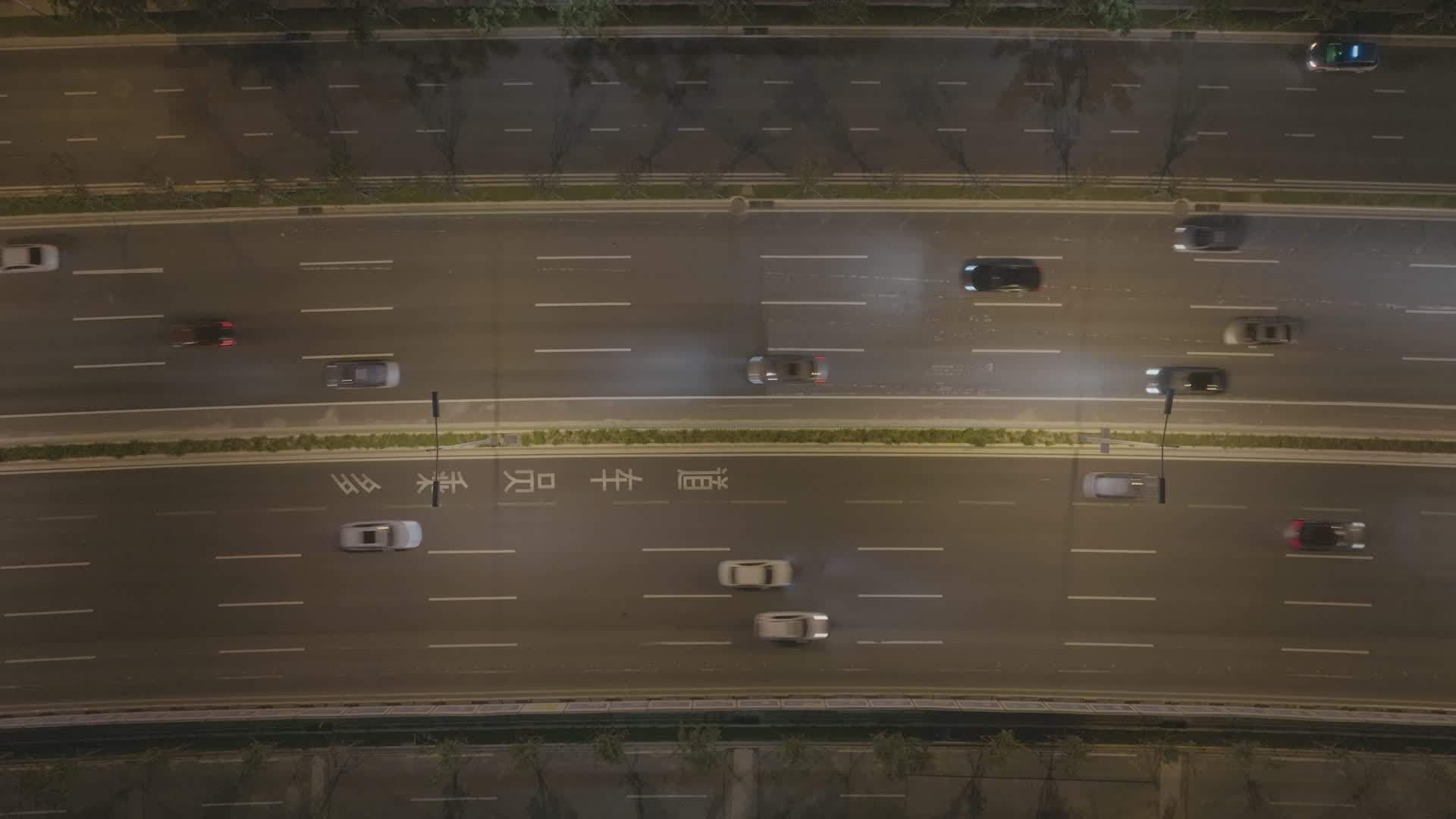 深圳滨河大道车流夜景视频的预览图