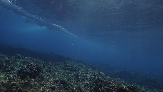 海底水下海水海浪汹涌视频的预览图