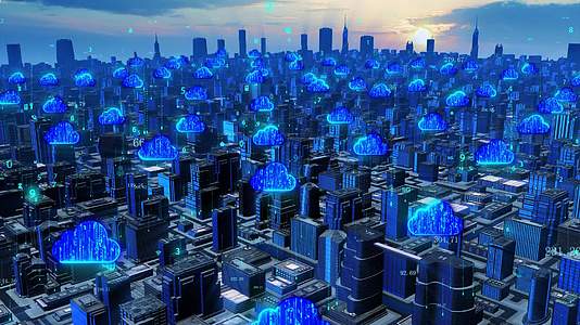 智慧城市云计算网络覆盖视频的预览图