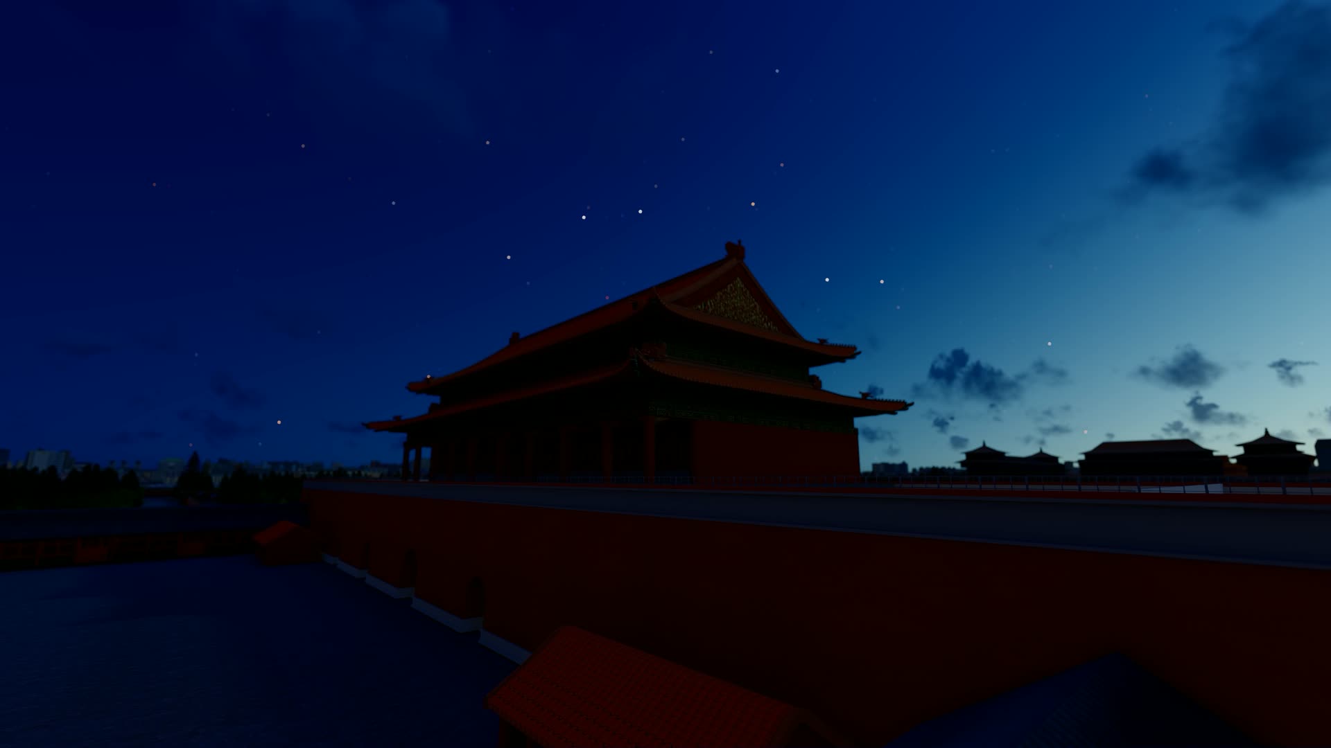 北京故宫夜景延时摄影视频的预览图
