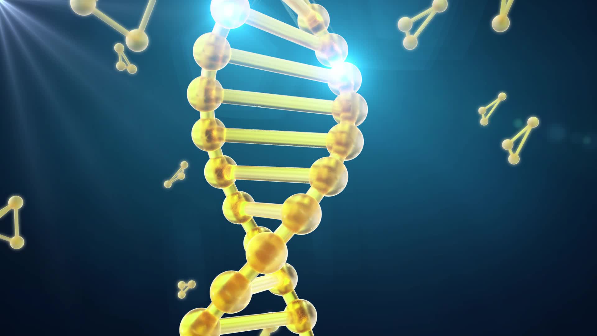 dna螺旋分子旋转C4DAE工程三维动画视频的预览图