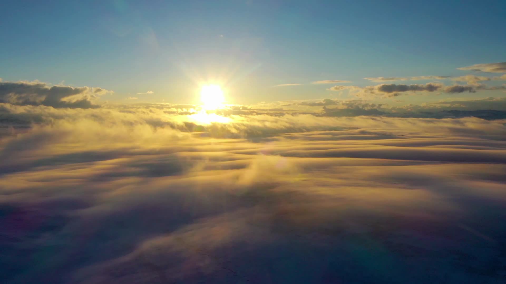 冬季草原云海视频的预览图