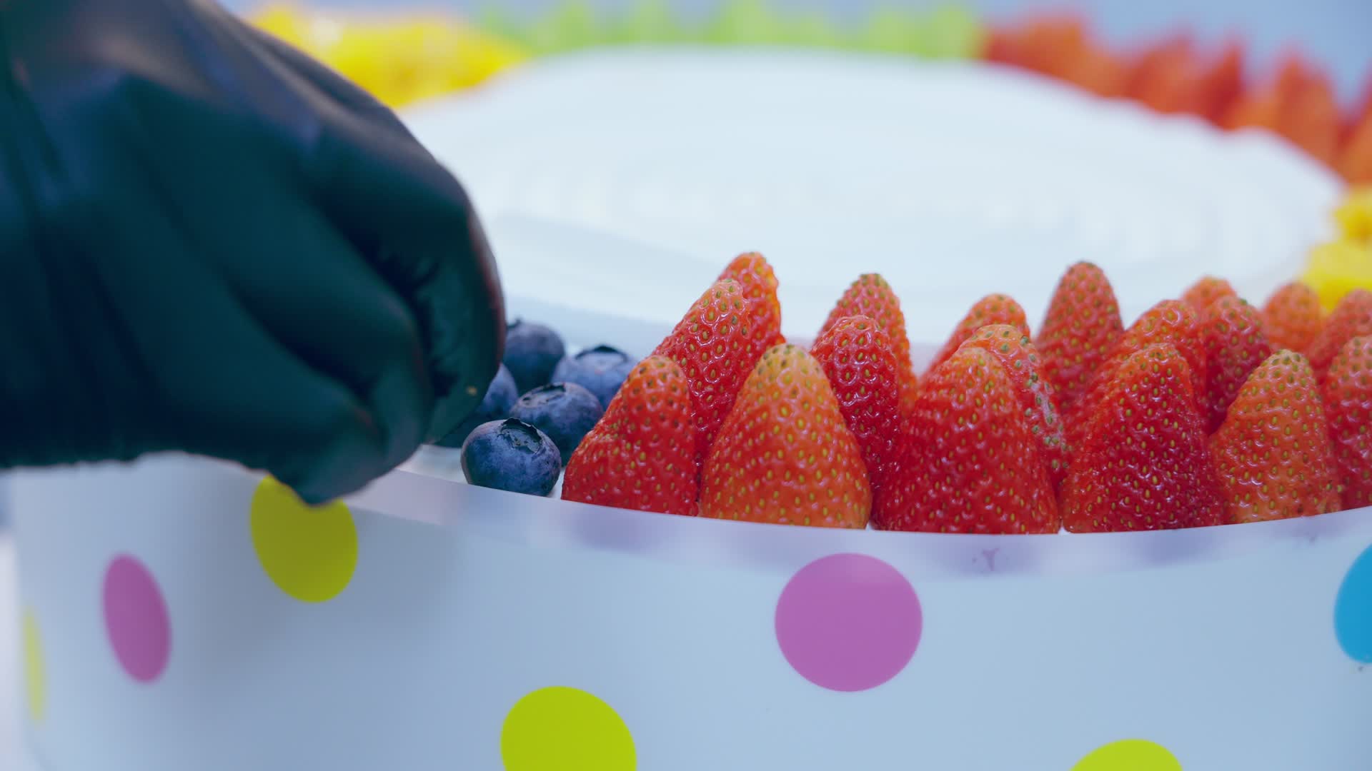 生日蛋糕制作网红蛋糕水果蛋糕甜品视频的预览图