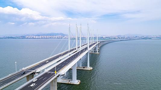 青岛胶州湾大桥4k延时视频的预览图