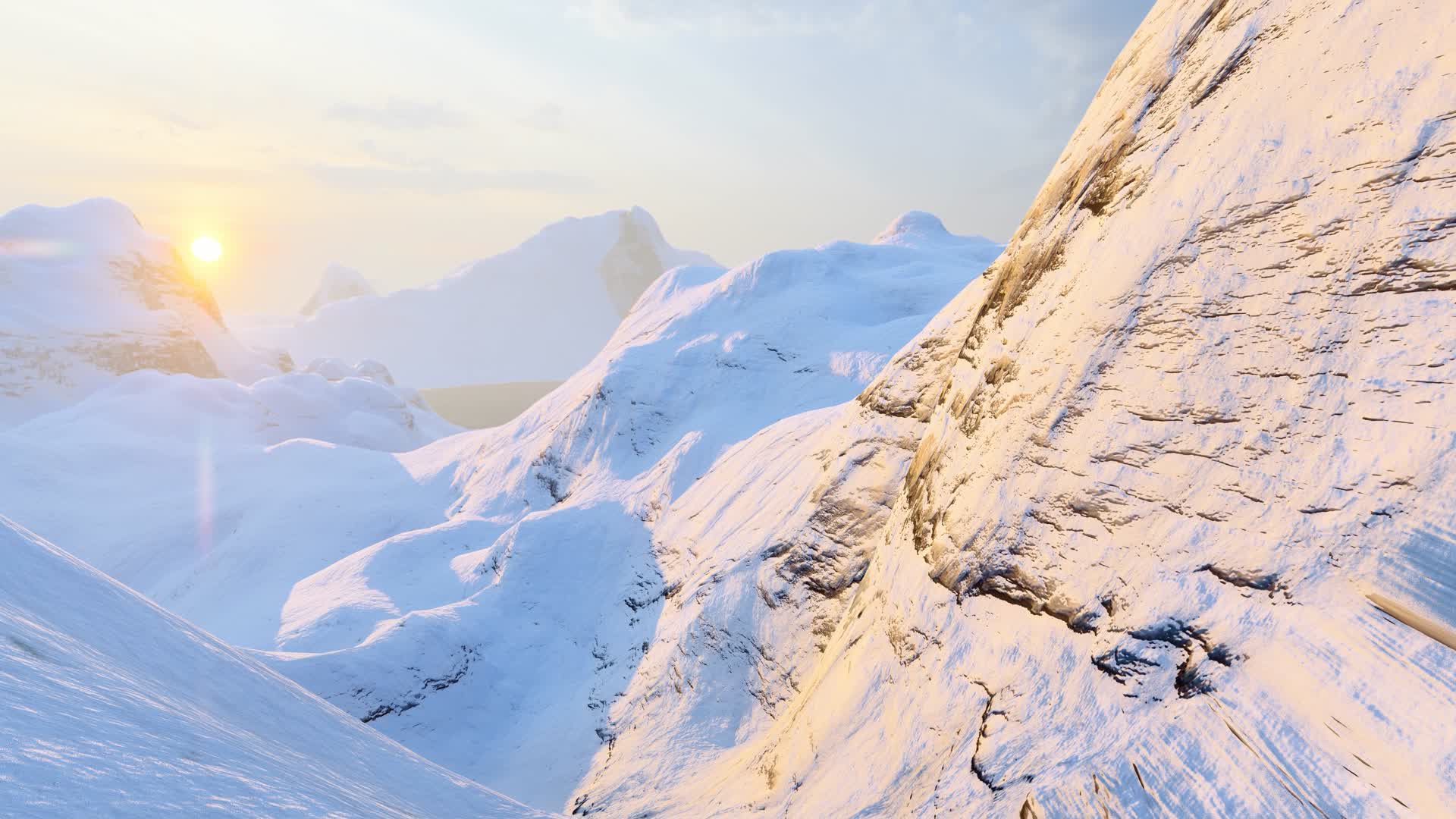 高原雪山冰川风景湖泊视频的预览图