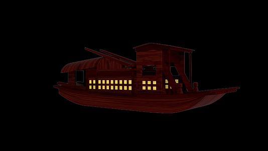 南湖红船C4D三维模型下载视频的预览图