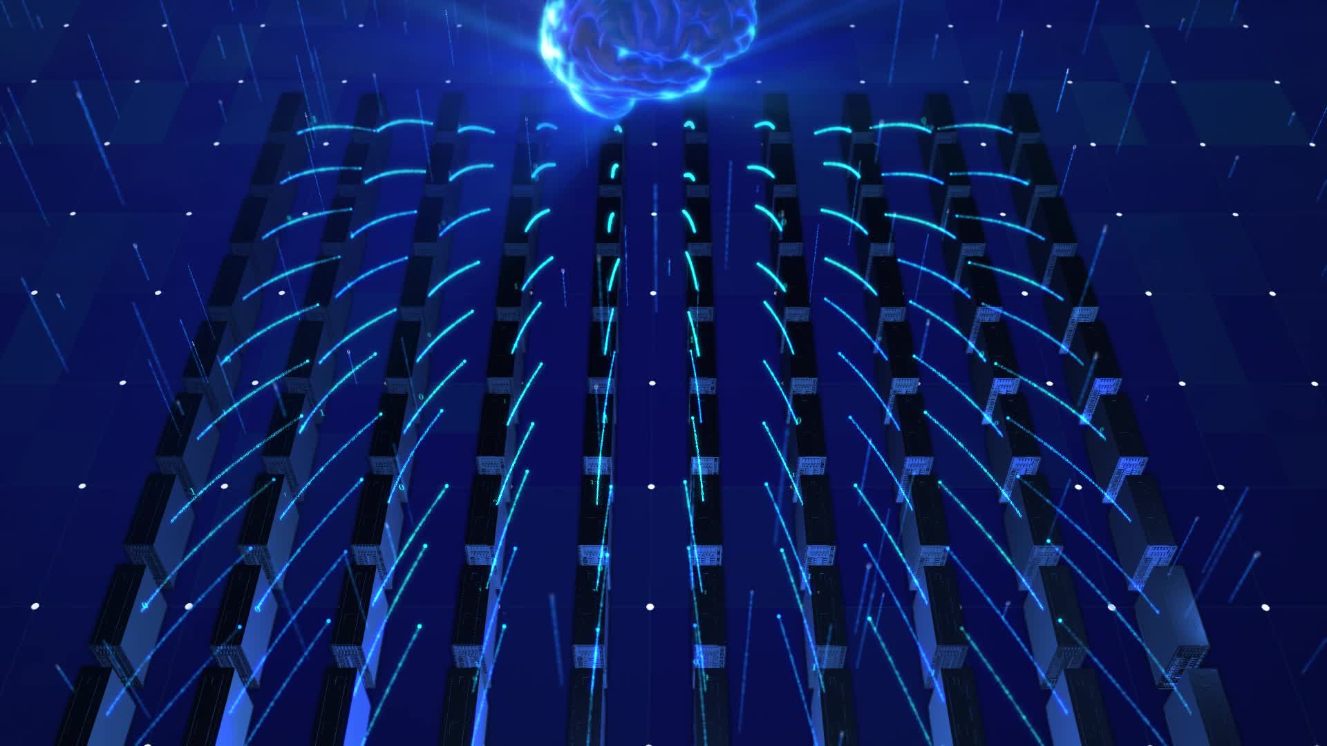 人工智能大数据服务器机房数据上传大脑云端视频的预览图
