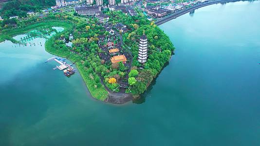 4K重庆汉丰湖自然风光视频视频的预览图