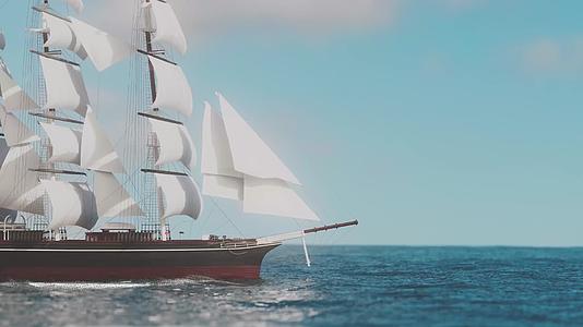 帆船航海视频视频的预览图