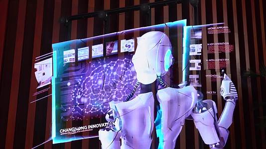 上海2023世界人工智能大会全息投影视频的预览图