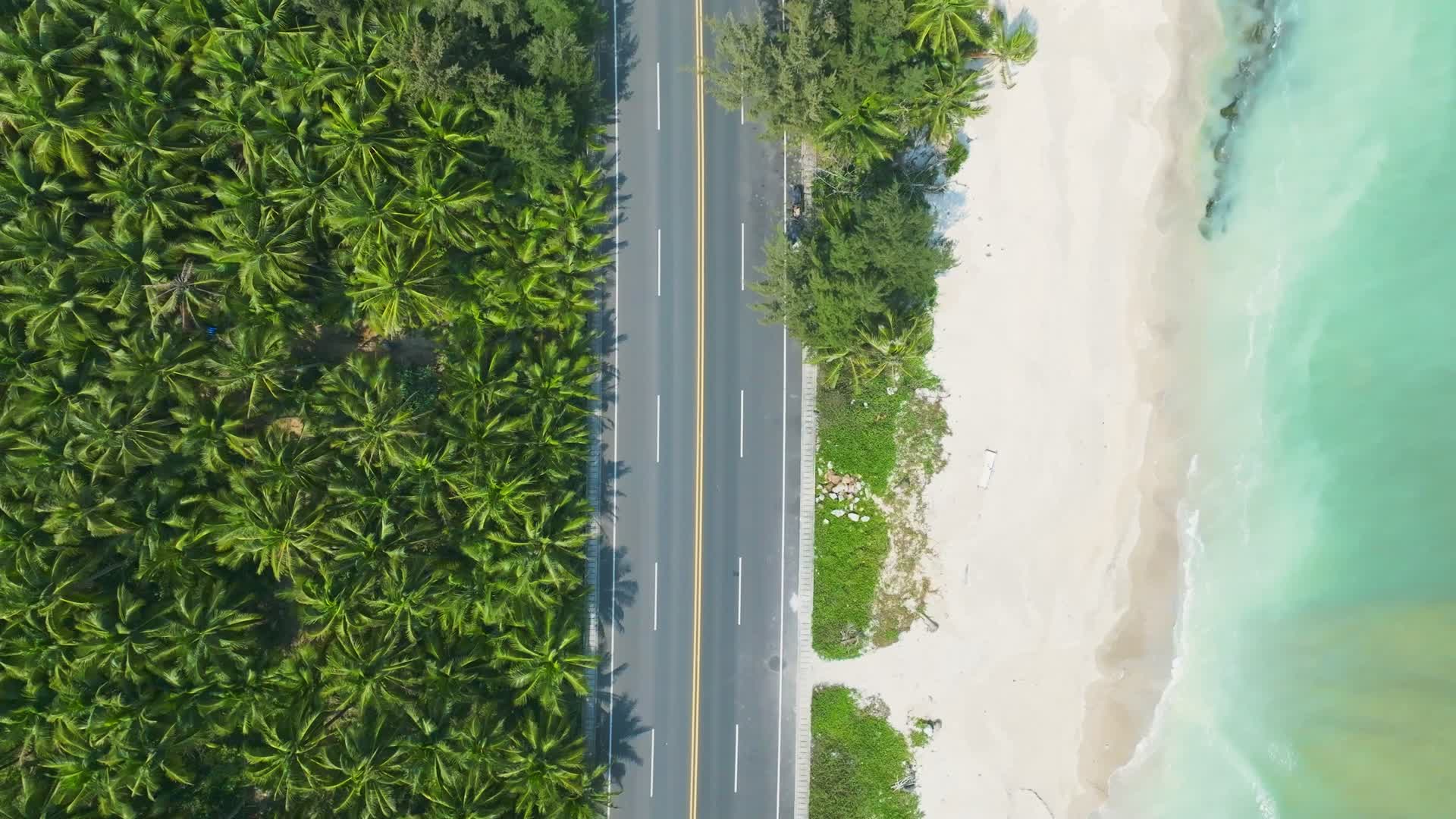 沿海公路开车交通汽车行驶视频的预览图