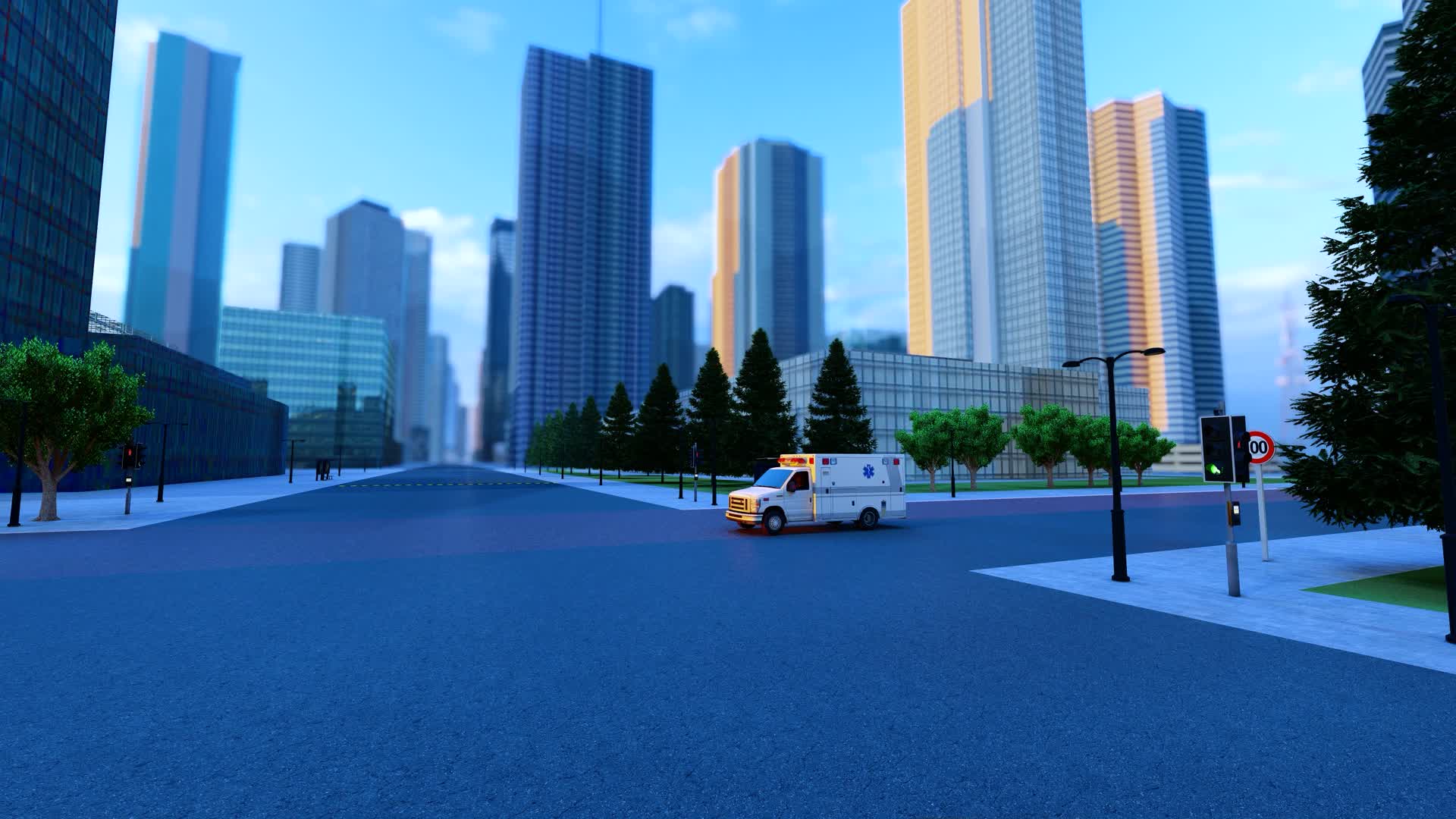 城市救护车出动视频的预览图