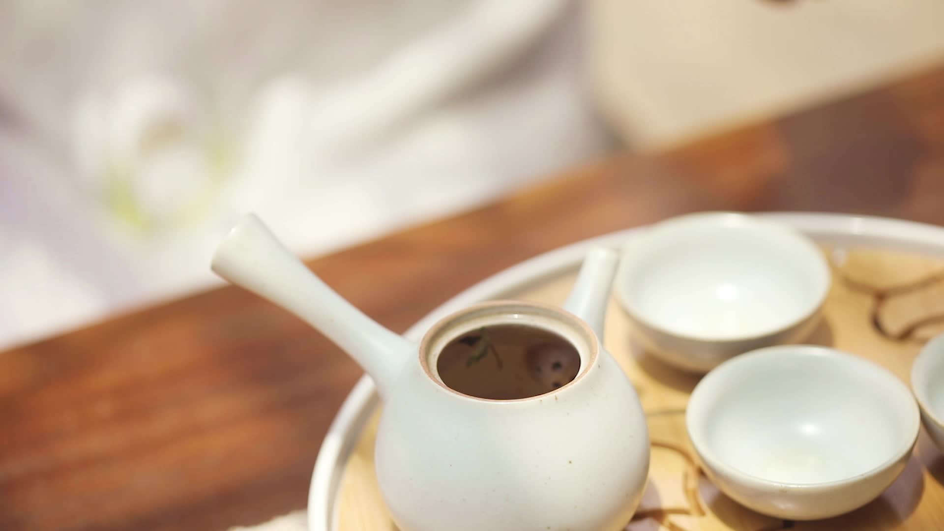 喝茶服务生活养生茶具视频的预览图