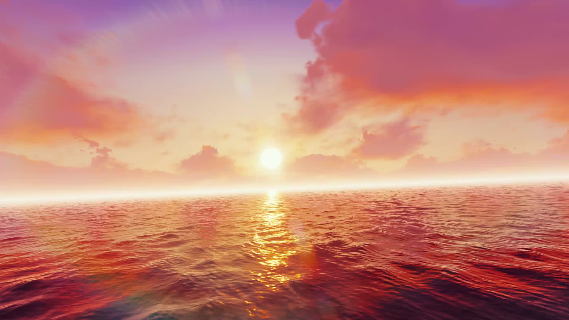 海上黄昏云彩飘动视频的预览图