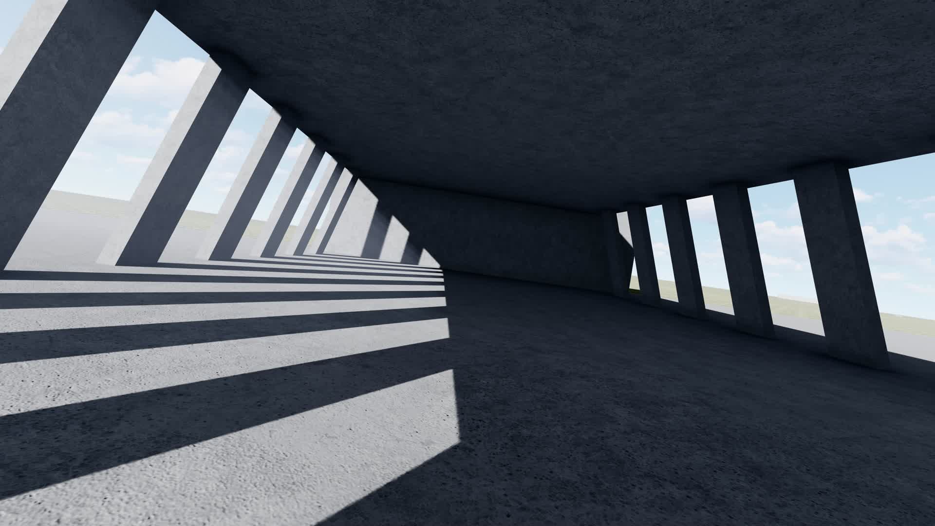 意境抽象建筑光影建筑视频的预览图