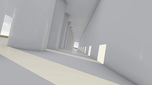 意境抽象建筑光影变化视频的预览图