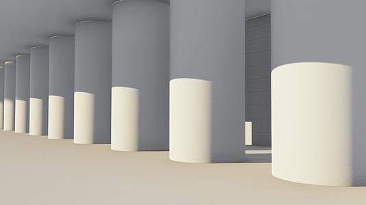 光影建筑抽象意境视频的预览图