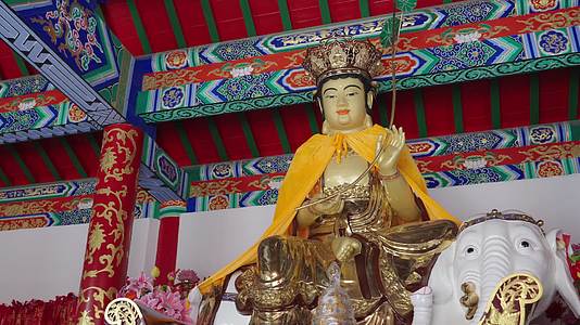 佛教菩萨坐式佛像视频的预览图