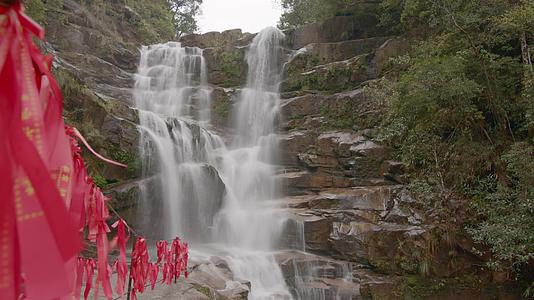 6k瀑布河流高山小溪森林自然风景水资源视频的预览图