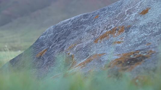 B新疆准噶尔草原巨石特写视频的预览图