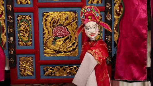 J浙江温州苍南碗窑布袋戏4k实拍视频3视频的预览图
