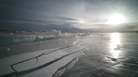 C玛旁雍错冰河4K延时摄影视频的预览图