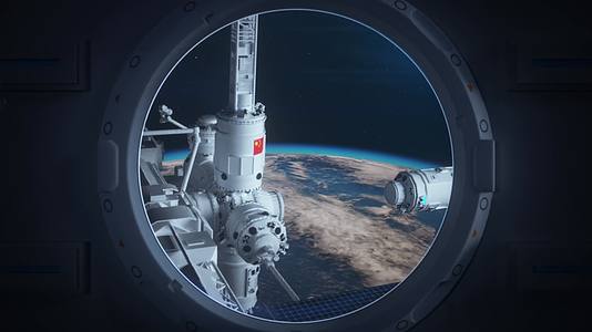中国未来科技空间站未来宇航员视频的预览图