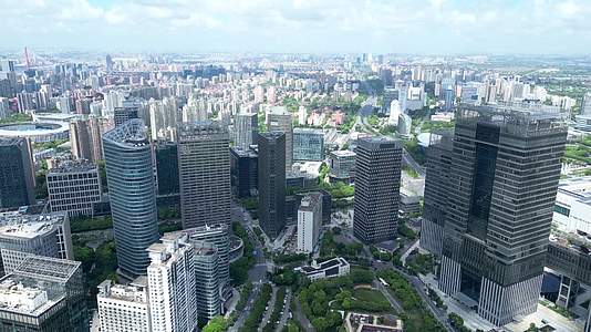 上海高楼大厦城市风光航拍4K60帧视频的预览图