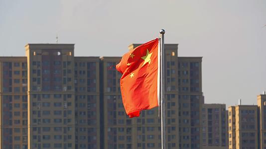 五星红旗中国国旗红旗飘飘视频的预览图