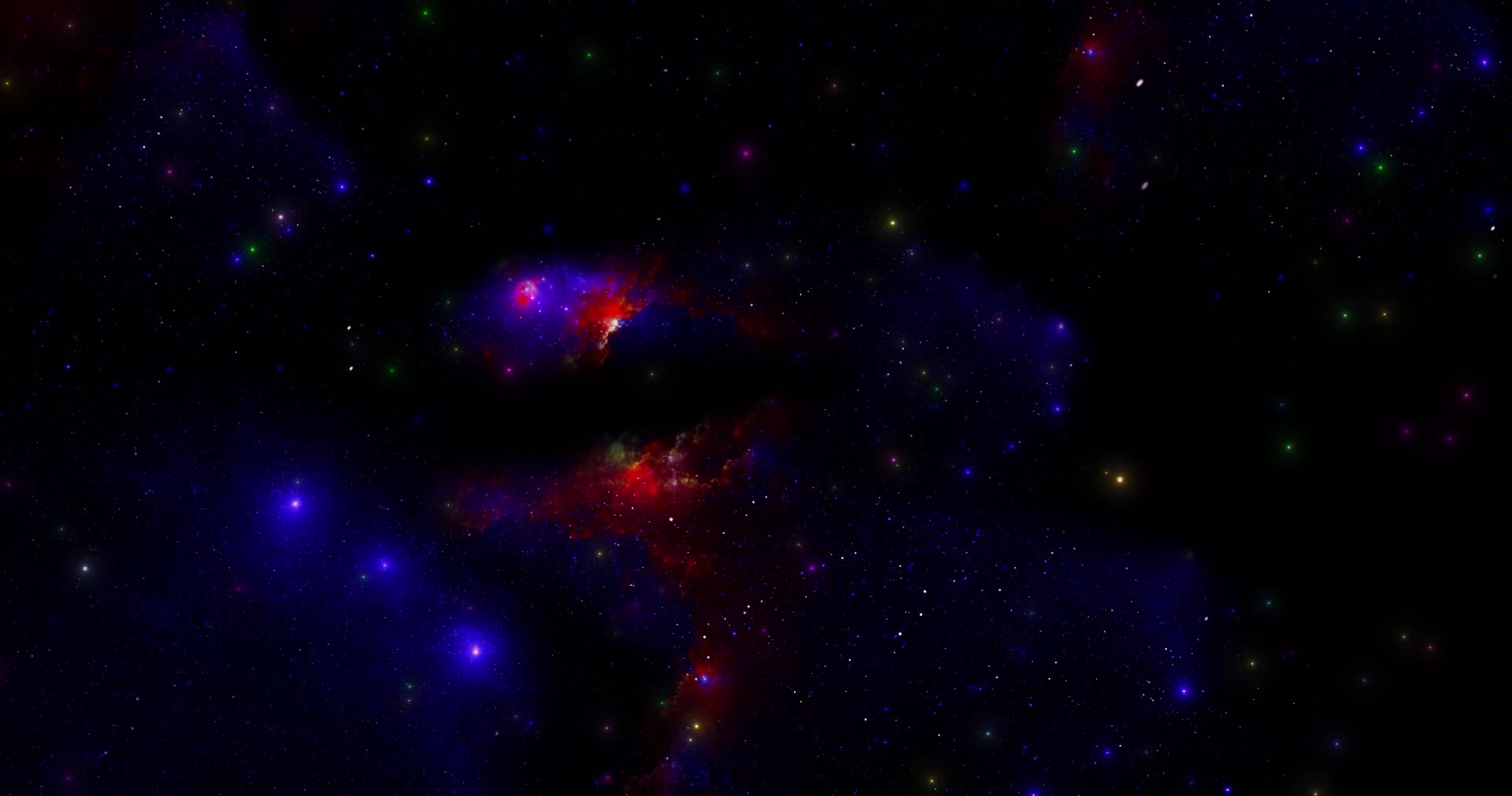 蓝色银河流星星空星空背景宇宙视频的预览图