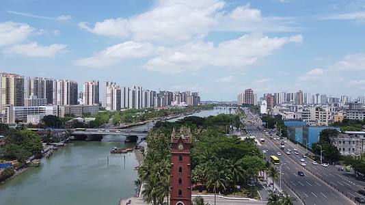武汉江汉路钟楼风光视频的预览图