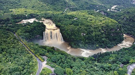 航拍贵州5A级国家景区黄果树大瀑布合集视频的预览图
