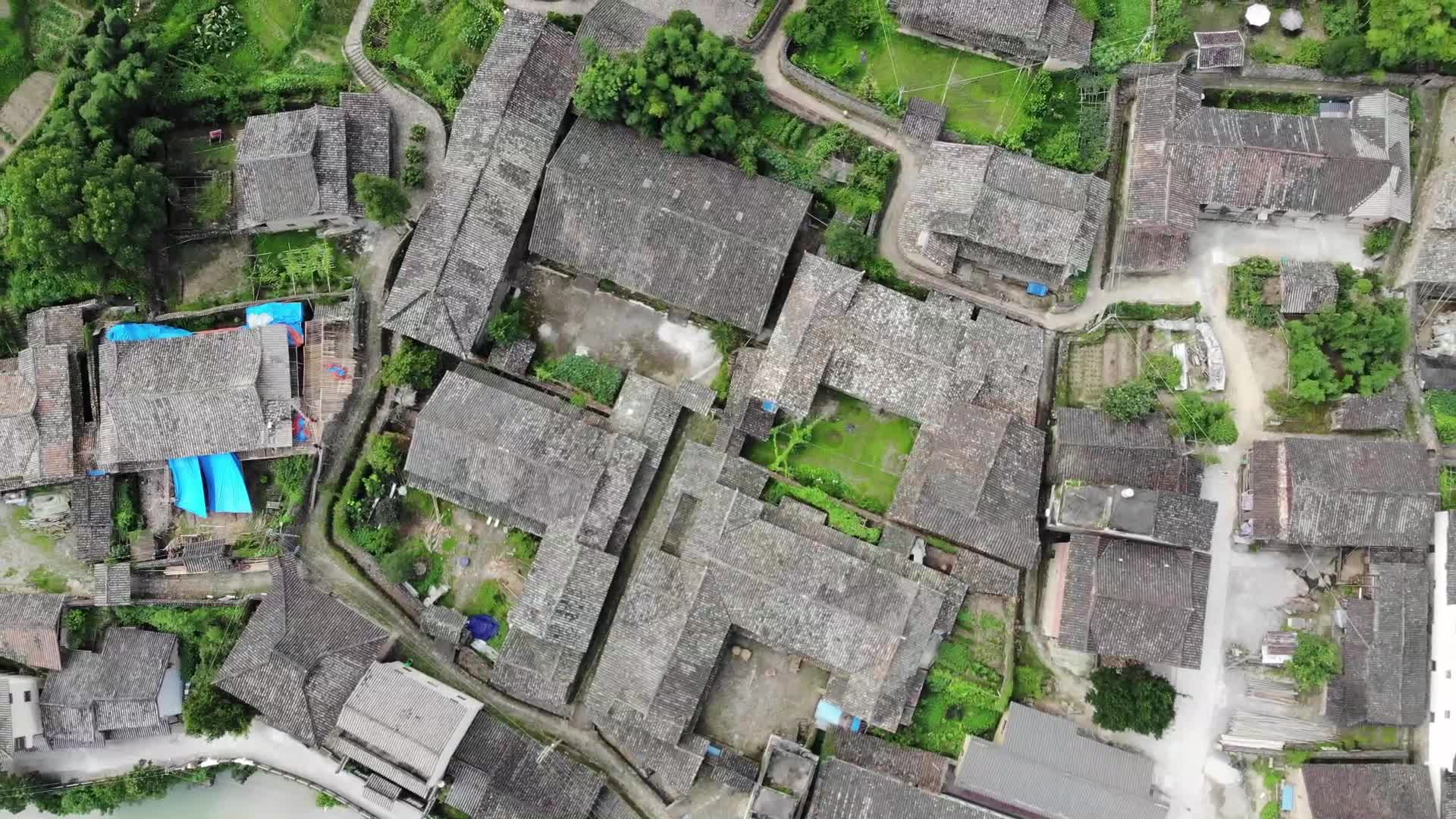 4K浙江温州泰顺县村庄视频的预览图