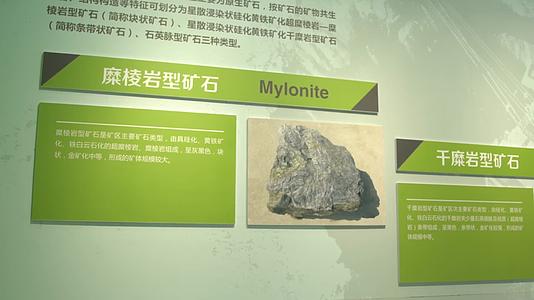 J江西上饶德兴矿冶博物馆矿石4K实拍视频1视频的预览图