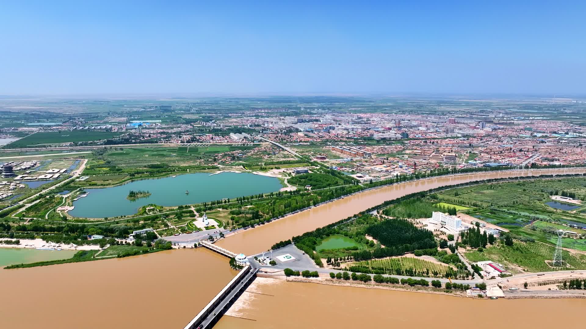 三盛公黄河水利枢纽视频的预览图
