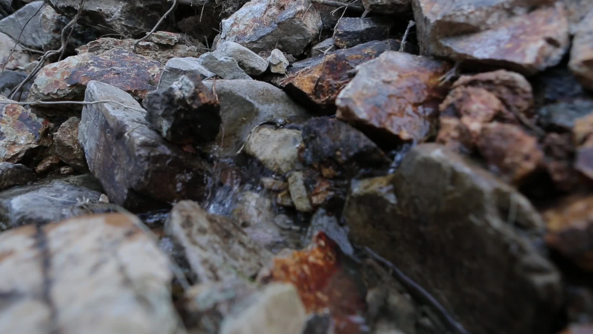 C浙江仙居小石流水高清实拍视频视频的预览图