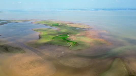 江西鄱阳湖自然风光航拍4K60视频的预览图