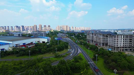 4K重庆市潼南区高速路口潼南高速路口视频的预览图