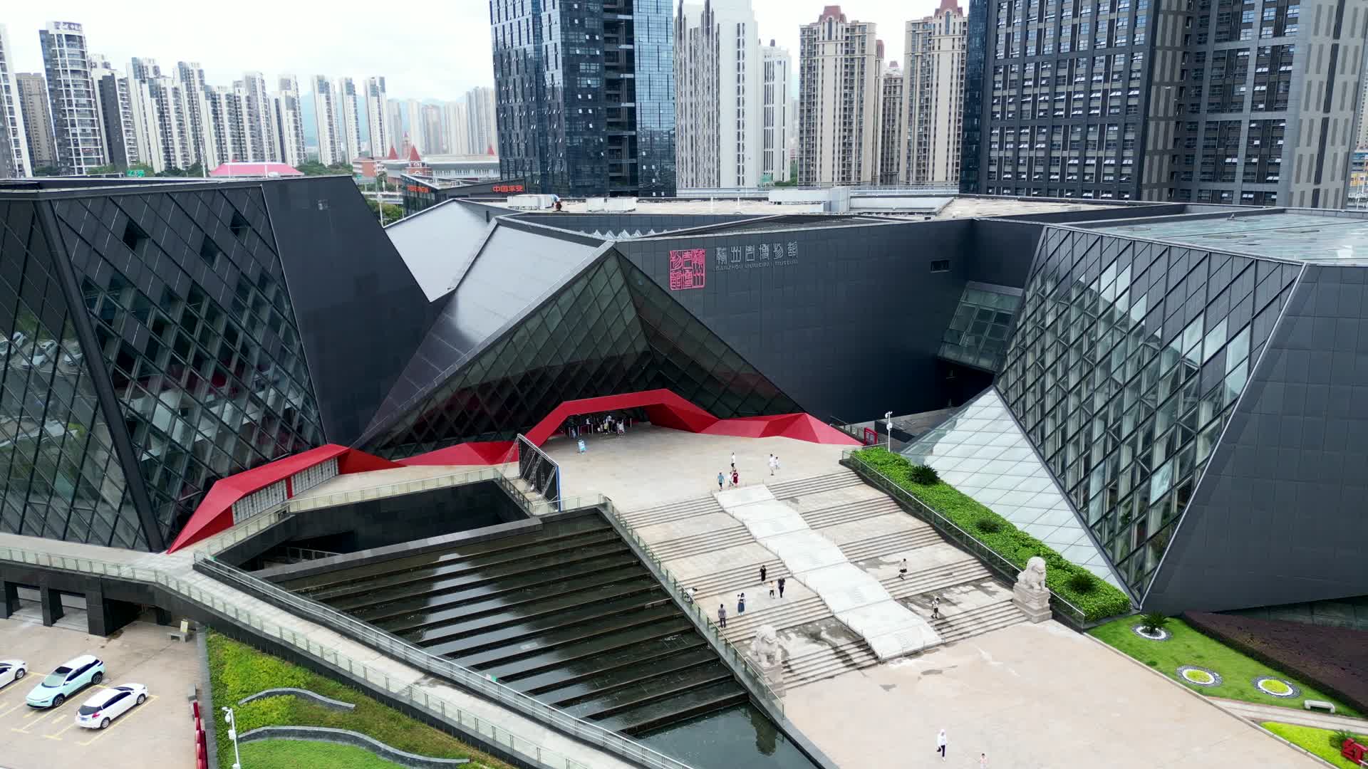 江西赣州博物馆航拍4K60视频的预览图