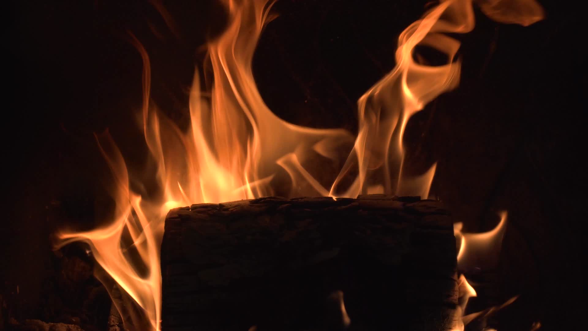 4K燃烧的木头视频的预览图