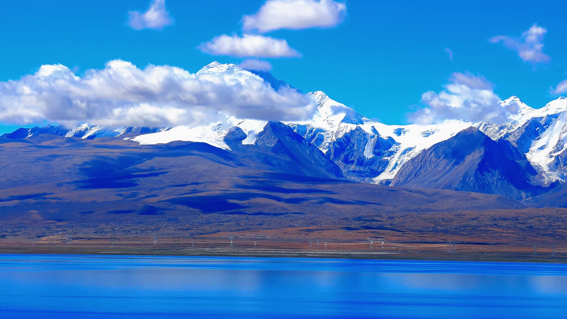 延时佩枯措希夏邦马峰喜马拉雅山西藏视频的预览图