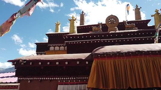 西藏阿里普兰柯迦寺内外壁画视频的预览图