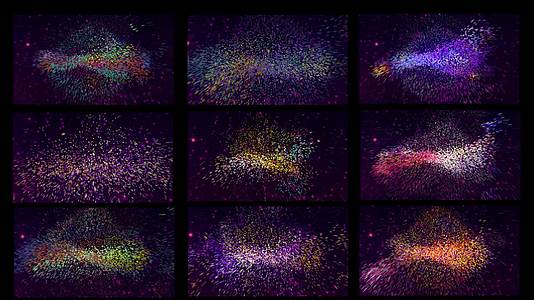 双11标版绚丽粒子出场AE模板20231017视频的预览图