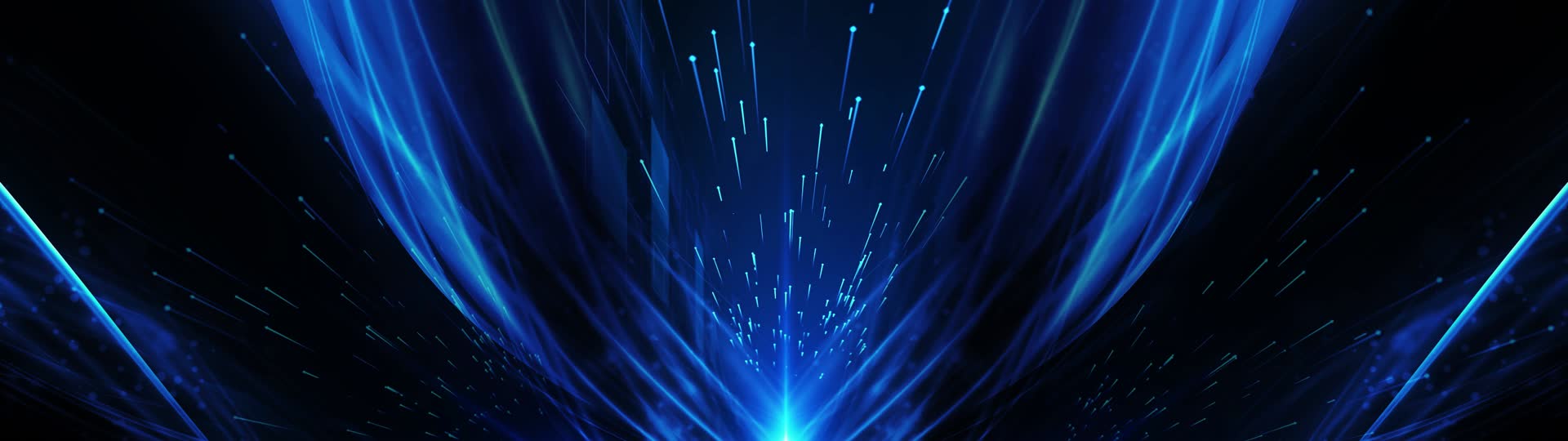8K蓝色粒子光线视频的预览图